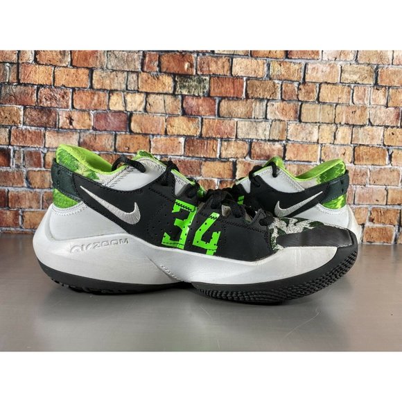 NIKE AIR ZOOM FREAK 2 PURE - BLACK-PINE GREEN - DA0907-002 - Size 7 - Picture 6 of 9